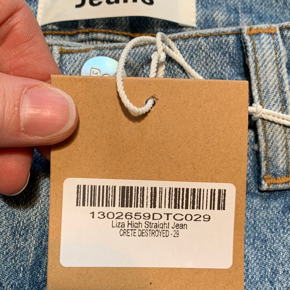 Reformation Liza high rise straight jeans - Picture 7 of 7